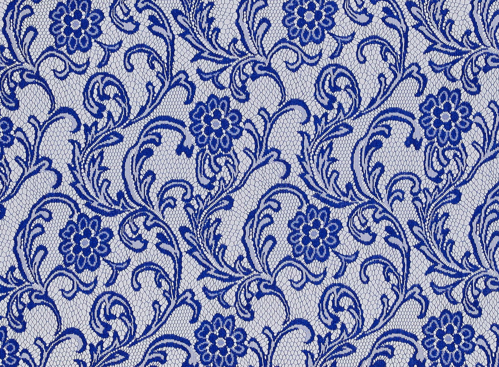 COOL ROYAL | 21528 - FRENCH TERRY OPEN JACQUARD LACE - Zelouf Fabrics