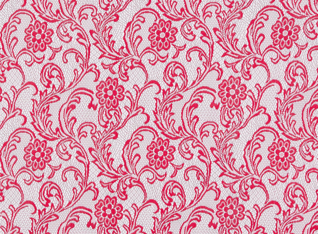 COOL WATERMELON | 21528 - FRENCH TERRY OPEN JACQUARD LACE - Zelouf Fabrics