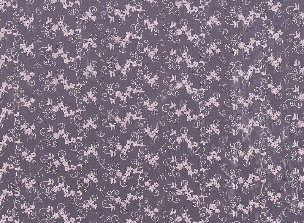 OLIVIA METALLIC EMBROIDERY  LACE ON ORGANZA  | 21542-926  - Zelouf Fabrics