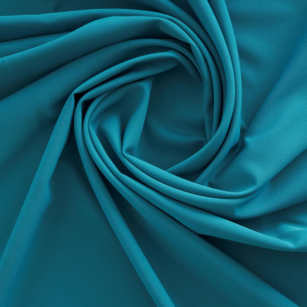 LAGUNA SCUBA KNIT | 3698 NM TEAL - Zelouf Fabrics