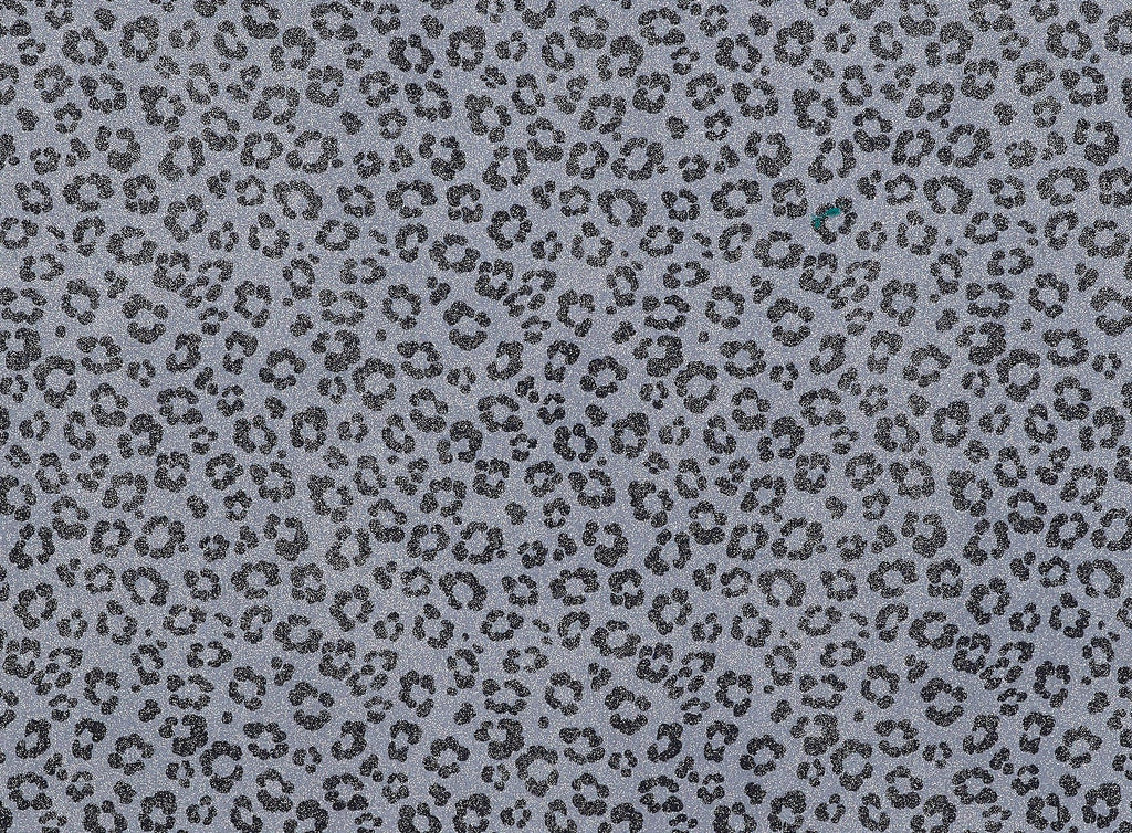 SPOTTED DOG PRINT WITH ROLLER GLITTER ON MJC  | 21621-631  - Zelouf Fabrics