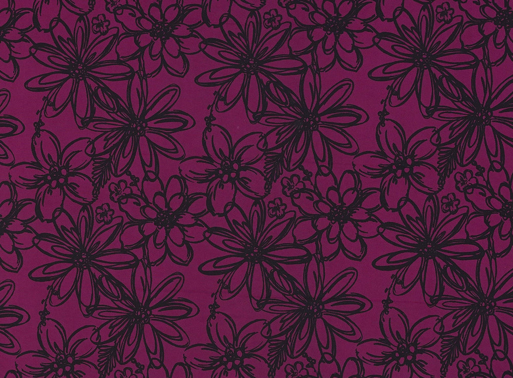 FLOWER PRINT ON TULLE  | 21660-1060  - Zelouf Fabrics