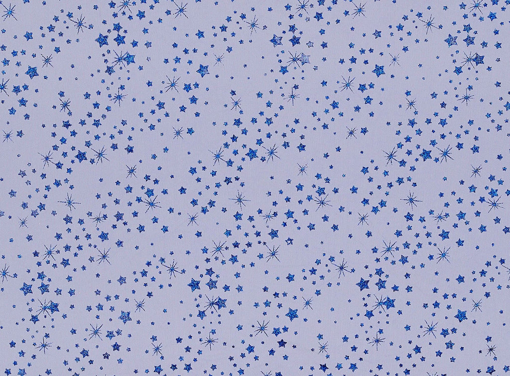 SPARKLE STARS GLITTER 1X ON TULLE  | 21675-1060  - Zelouf Fabrics