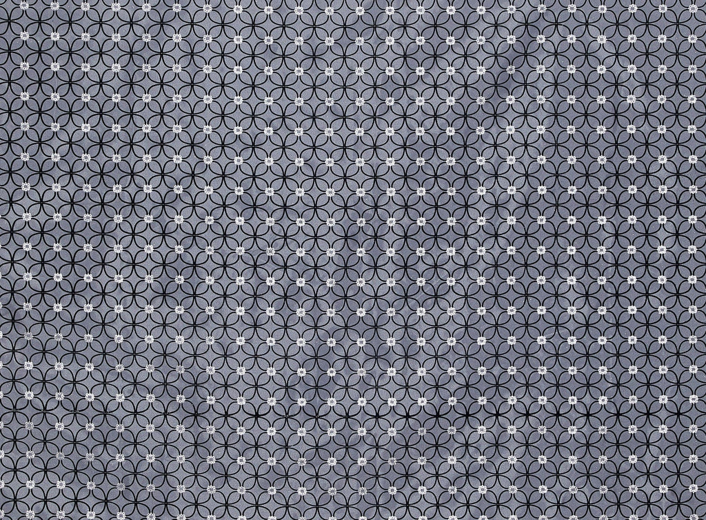 FLOCK WITH 2X GLITTER ON ORGANZA  | 21699-926  - Zelouf Fabrics