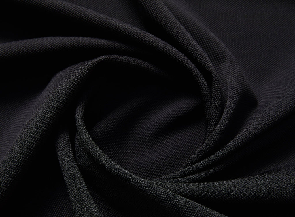 PIQUE LEGGING KNIT  | 21732 BLACK - Zelouf Fabrics