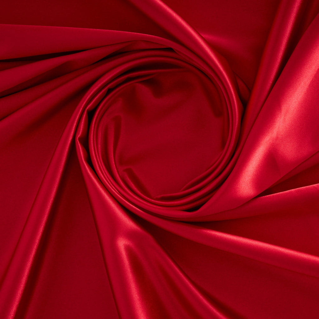 BARCELONA STRETCH SATIN | 25141 RED DELIGHT - Zelouf Fabrics