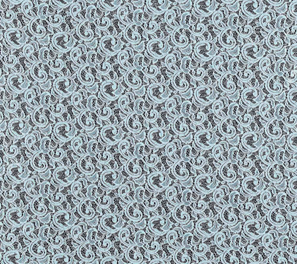 AQUA BLISS | 21756-BLUE - JACQUARD NET STRETCH LACE WITH SEQUINS - Zelouf Fabrics