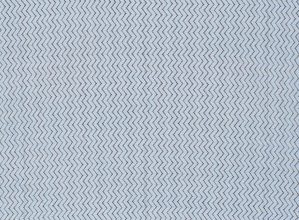 SWEET BLUE/SIL | 21789-FOIL - CHEVRON LACE WITH FOIL - Zelouf Fabrics