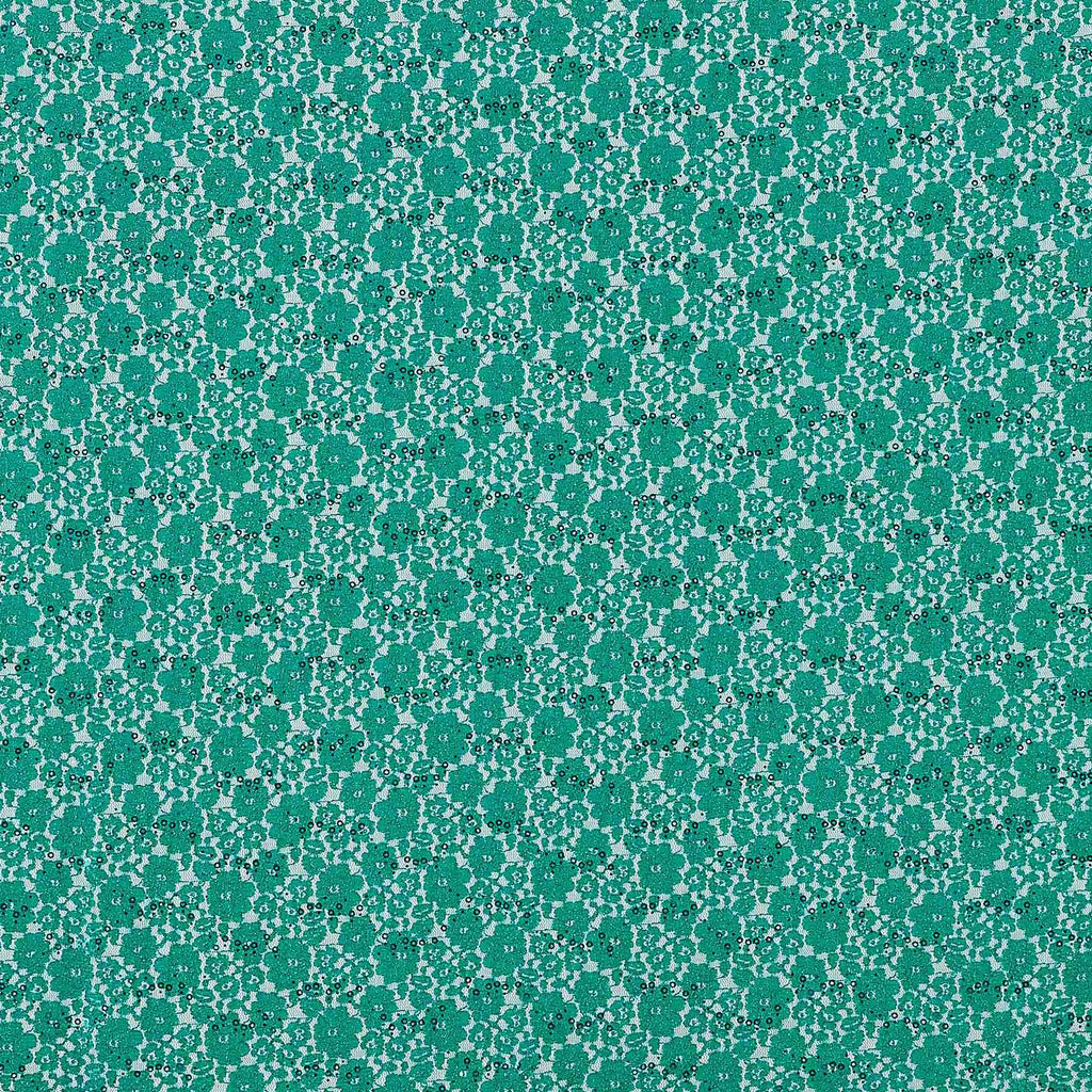 BRILLIANT EMERALD | 21793-TRAN/GLIT-GREEN - FANCY LACE TRANS GLITTER - Zelouf Fabrics