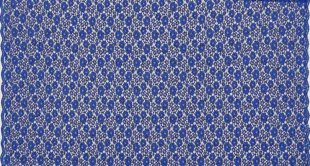 ROYAL OBSESSION | 21793-TRAN/GLIT-BLUE - FANCY LACE TRANS GLITTER - Zelouf Fabrics