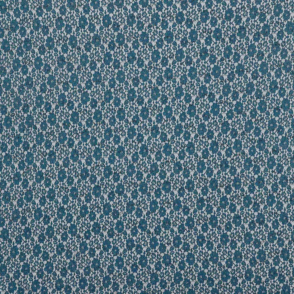 ST EMERALD | 21793-TRAN/GLIT-GREEN - FANCY LACE TRANS GLITTER - Zelouf Fabrics