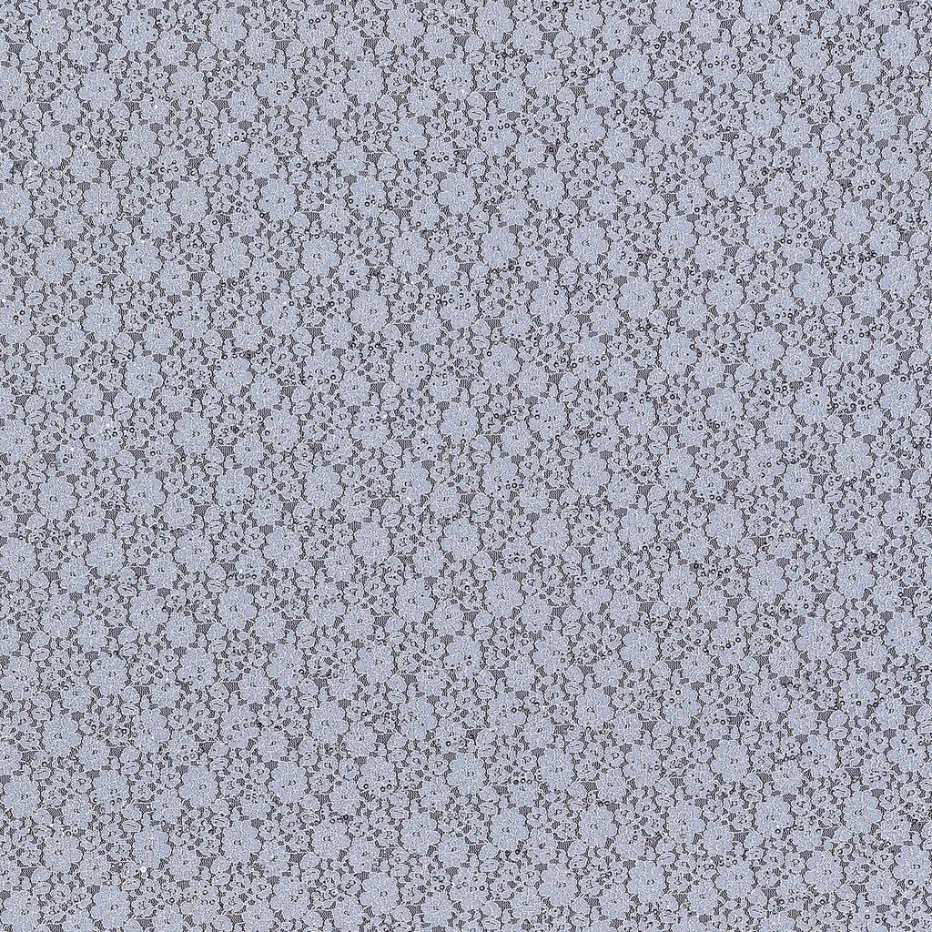 STEEL MIST | 21793-TR/GLI/SC - FANCY LACE TRAN GLITTER SCALLOP - Zelouf Fabric