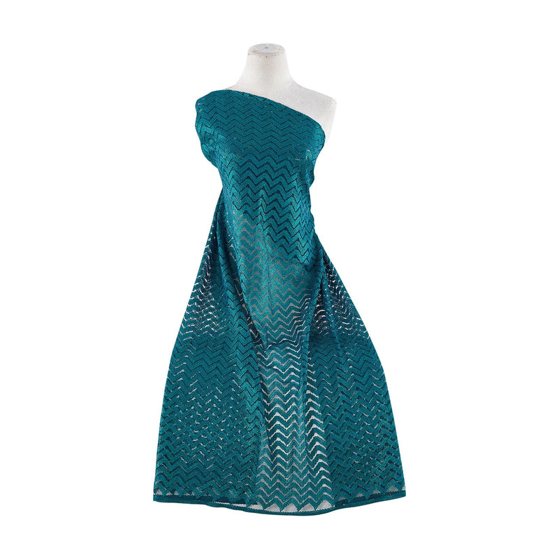 Zig Zag Design On Lace W/Foil  | 21806-FOIL