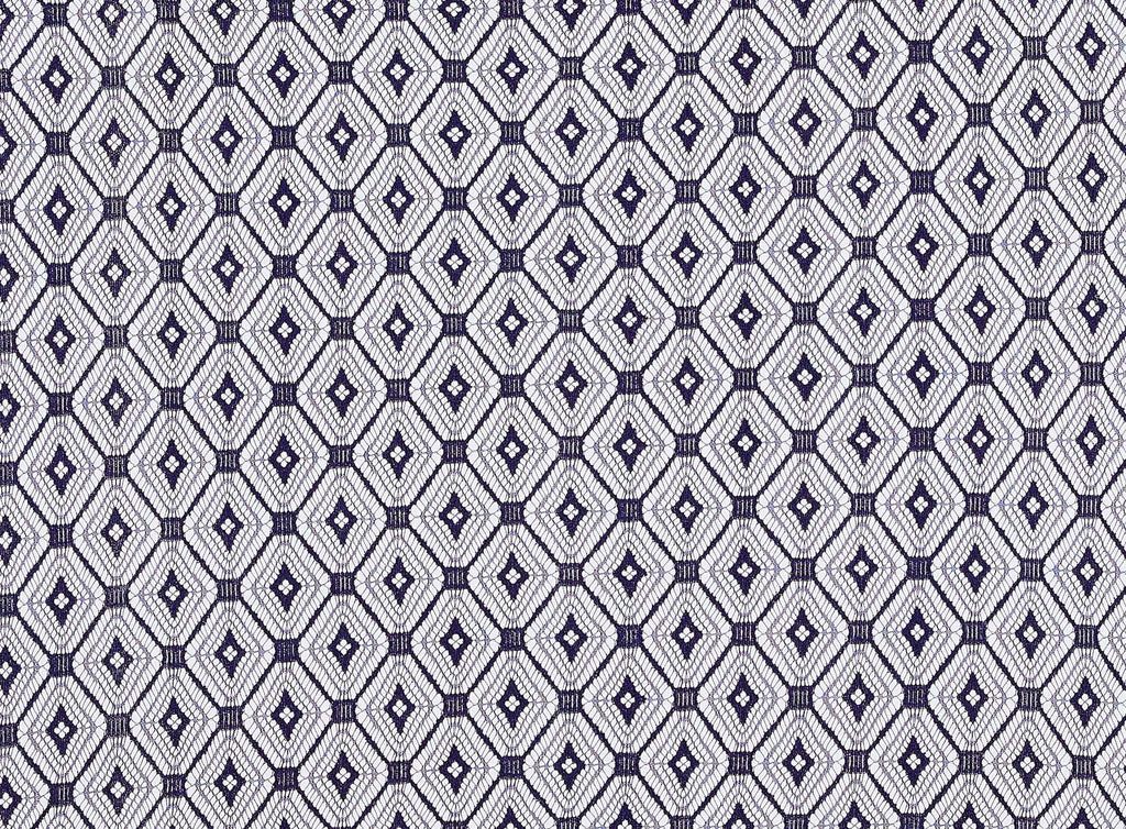 NAVY | 21824 - Diamond Lace - Zelouf Fabrics