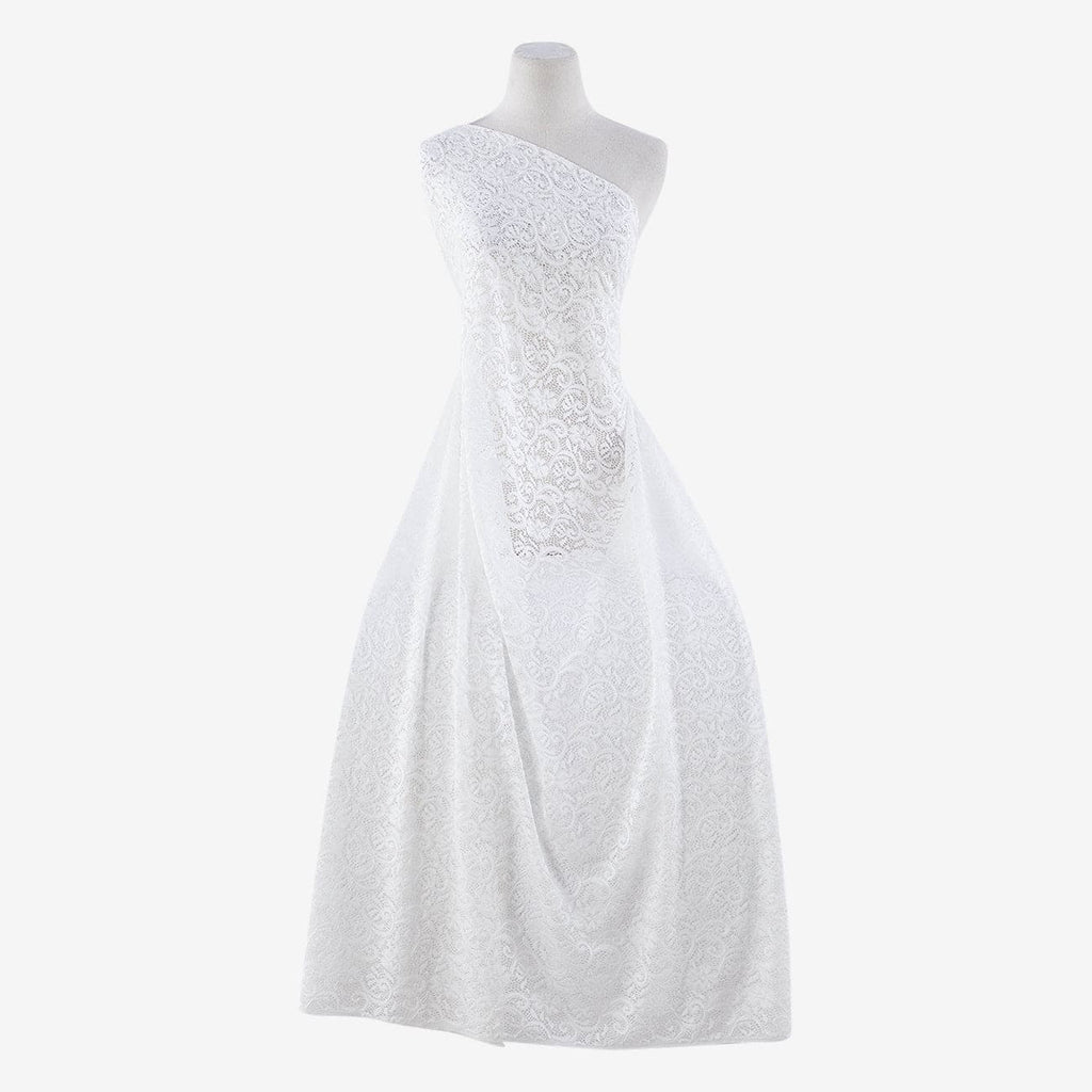 WHITE | 21869 - BELLA LACE - Zelouf Fabric