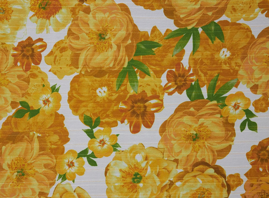CW 6 | ZW1703S-2881 - ZW1703S PRINT YORYU W/ GOLD AND SILVER VAR LUREX - Zelouf Fabrics