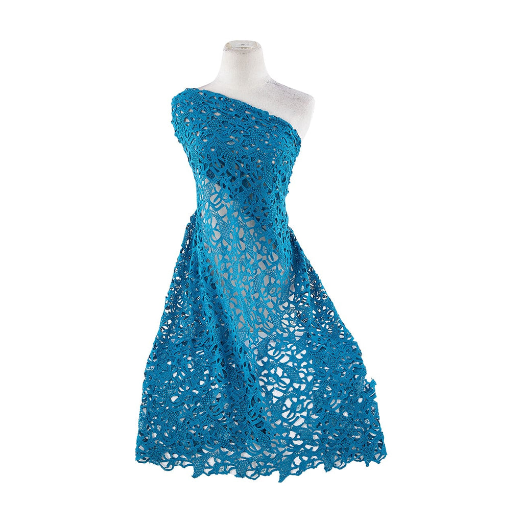 STACY LACE [13-N0455]  | 21977 LILY TEAL - Zelouf Fabrics