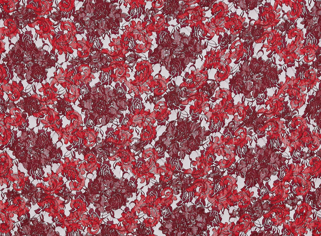 GARNET/GARN/RED | 21983 - LACE ON TULLE [14-Y0767] - Zelouf Fabrics