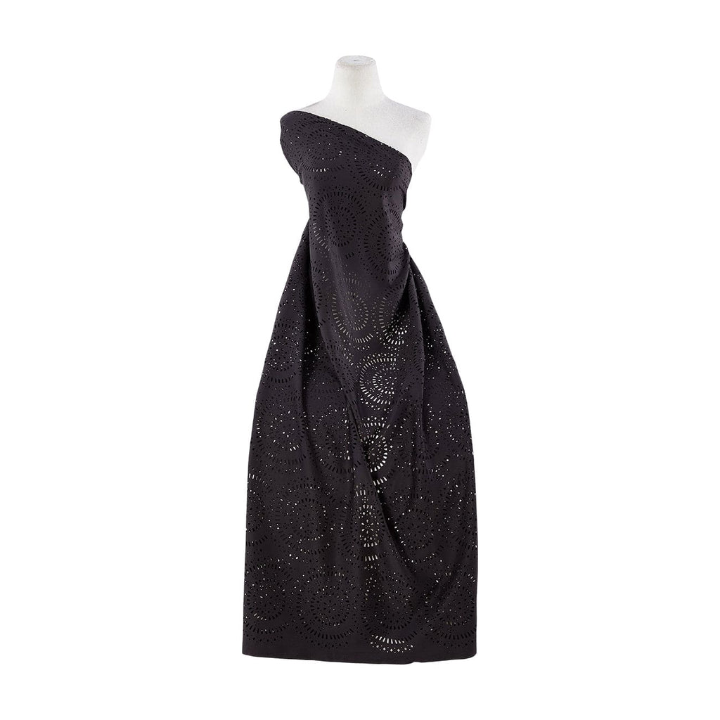 BLACK | 22067 - LASER CUT MOSAIC TECHNO [SACO9465 D0061] - Zelouf Fabrics