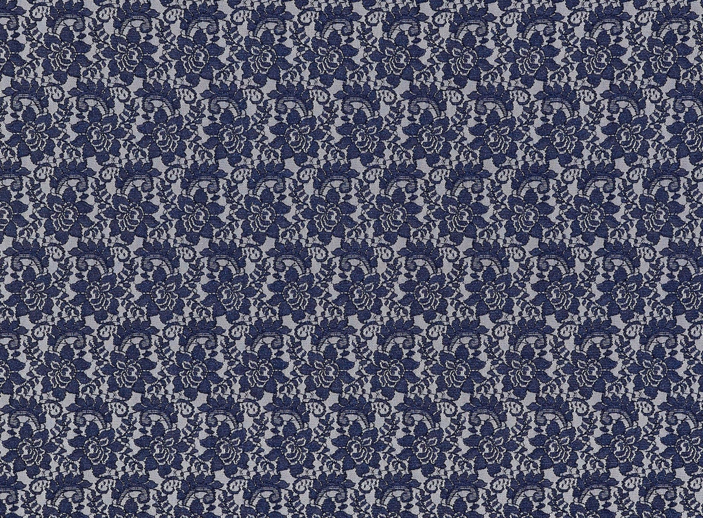 NAVY HONOR | 22243-GLIT - ADORED LACE W/GLITTER - Zelouf Fabrics