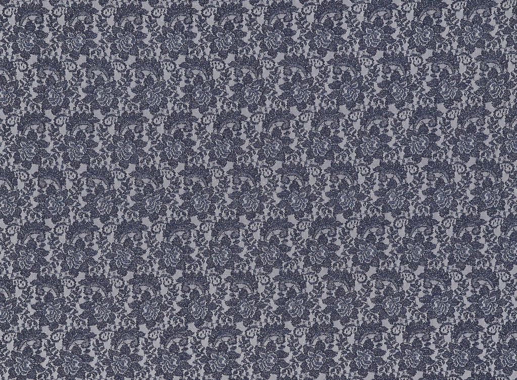 ORNATE STEEL | 22243-GLIT - ADORED LACE W/GLITTER - Zelouf Fabrics