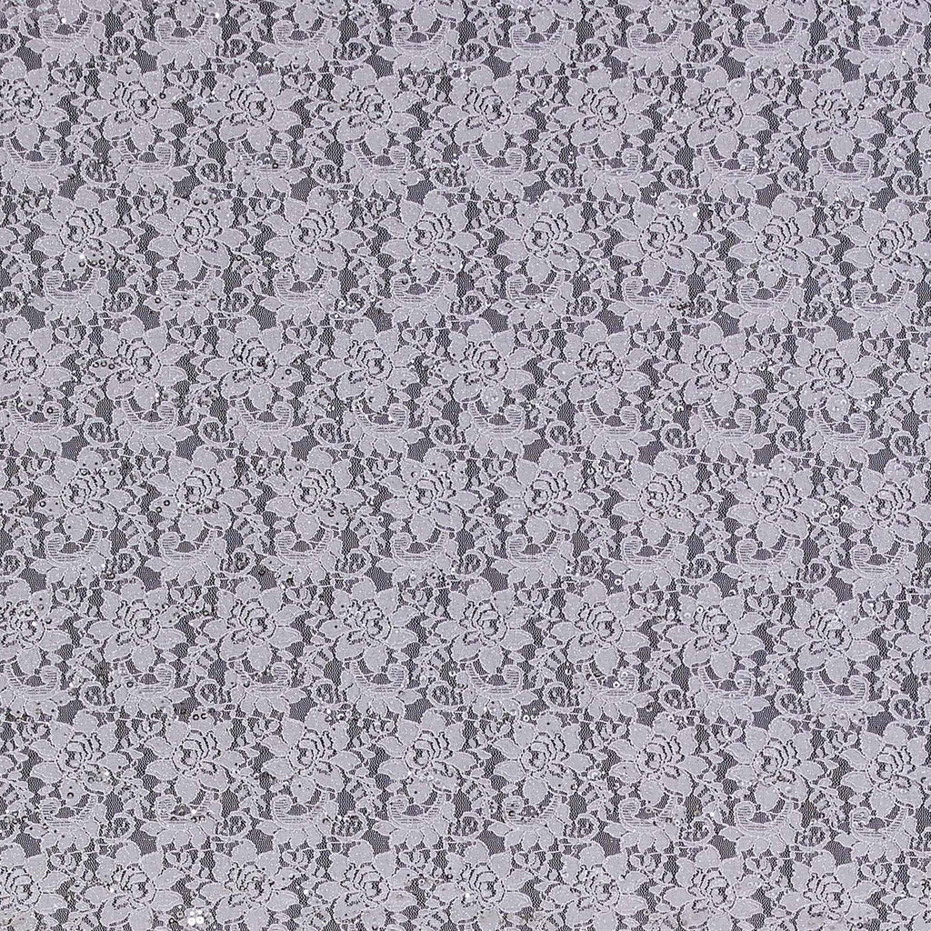 ADORED TRANS GLITTER LACE  | 22243-TRANSGLIT PEARL GREY - Zelouf Fabrics