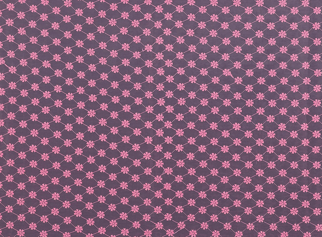 BRIT FLOWER ON ORGANZA  | 22277  - Zelouf Fabrics