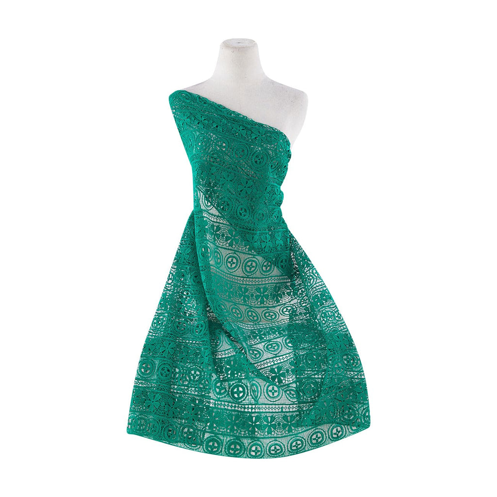 DASHING GREEN | 22290 - TROPEZ CROCHET CHEMICAL LACE - Zelouf Fabrics