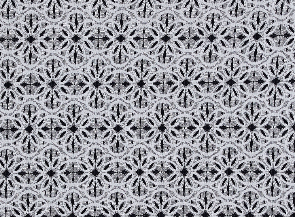 BLACK/IVY | 22294 - SOL TWO TONE LACE - Zelouf Fabrics