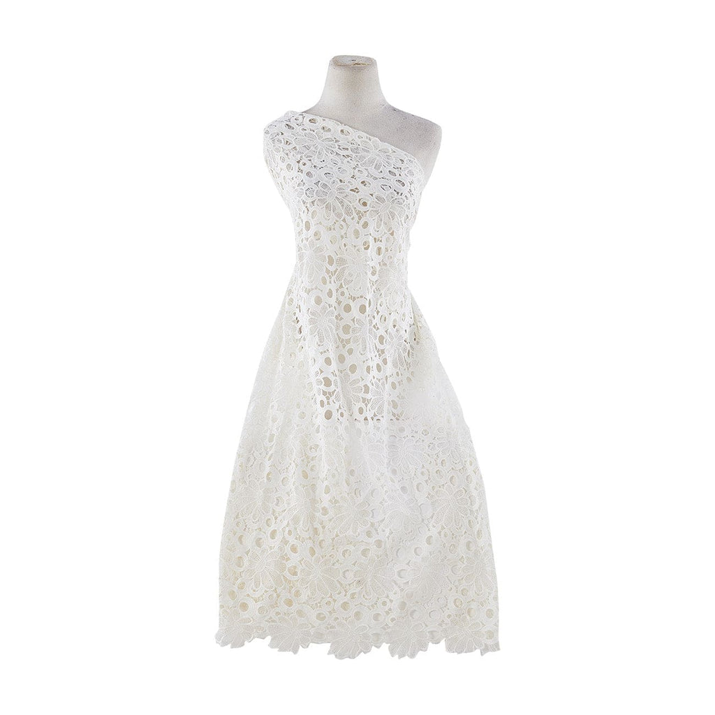 MARINA FLORAL LACE  | 22306 WHITE - Zelouf Fabrics