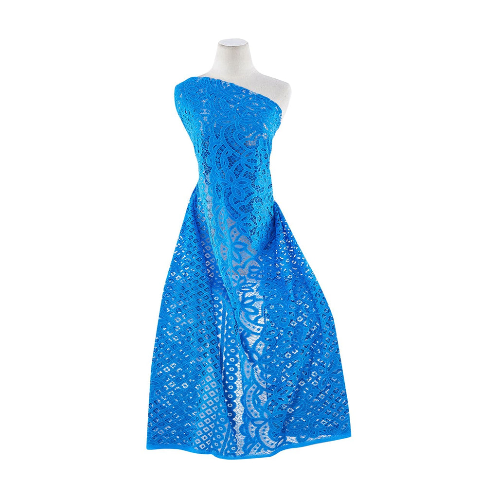 HOT COBALT | 22313 - JO FLORAL LACE - Zelouf Fabrics