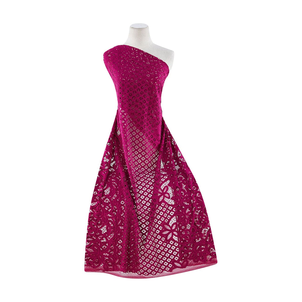 RASPBERRY OBSESSION | 22313 - JO FLORAL LACE - Zelouf Fabrics