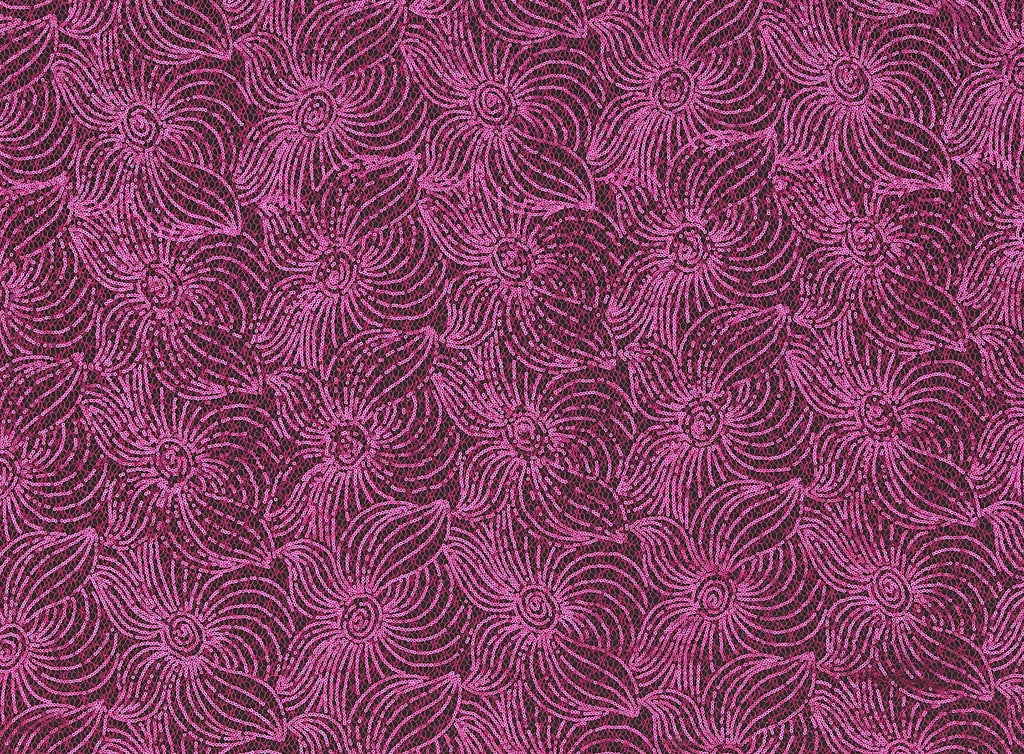 PHOENIX SEQUIN FLOWER LACE  | 22386  - Zelouf Fabrics