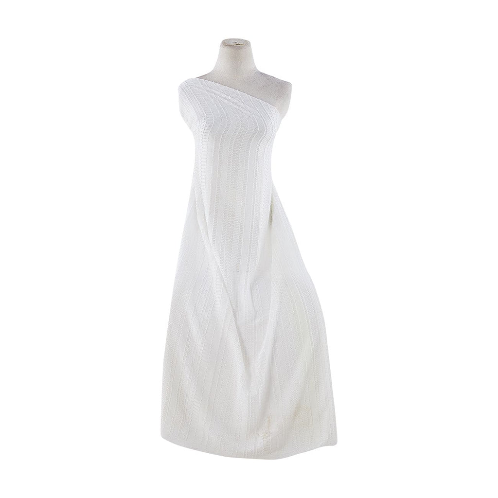 NOVELTY CHIFFON  | 22414 C SOFT WHITE - Zelouf Fabrics