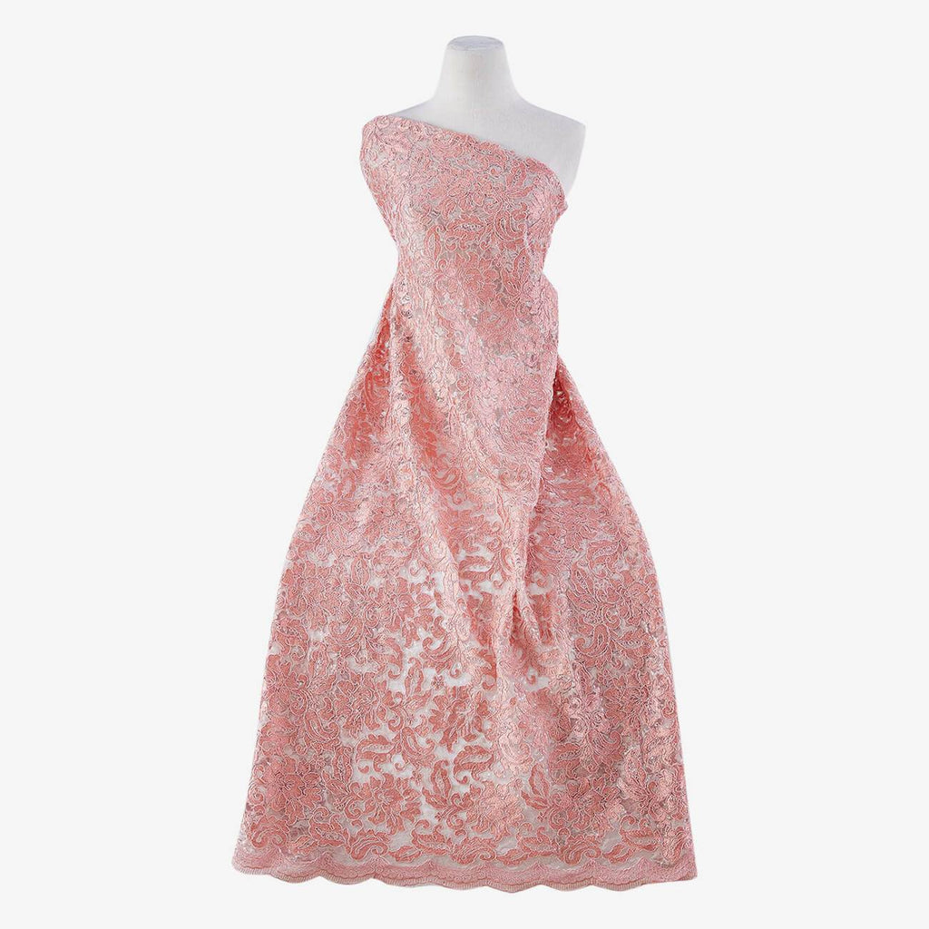 LT PINK | 22523-SEQUINS-PINK - HARMONY LACE W/ SEQUINS - Zelouf Fabrics