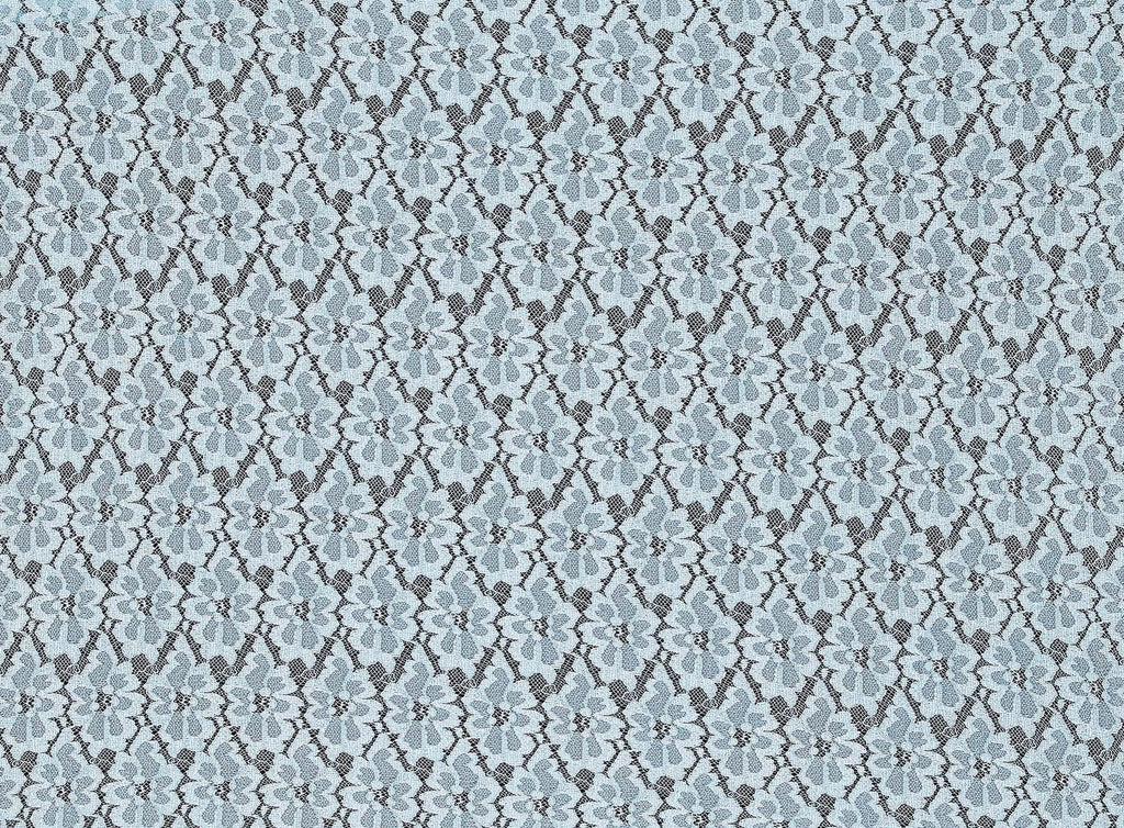 MYSTICAL AQUA/SIL | 22526 - MALIA FOIL LACE - Zelouf Fabrics