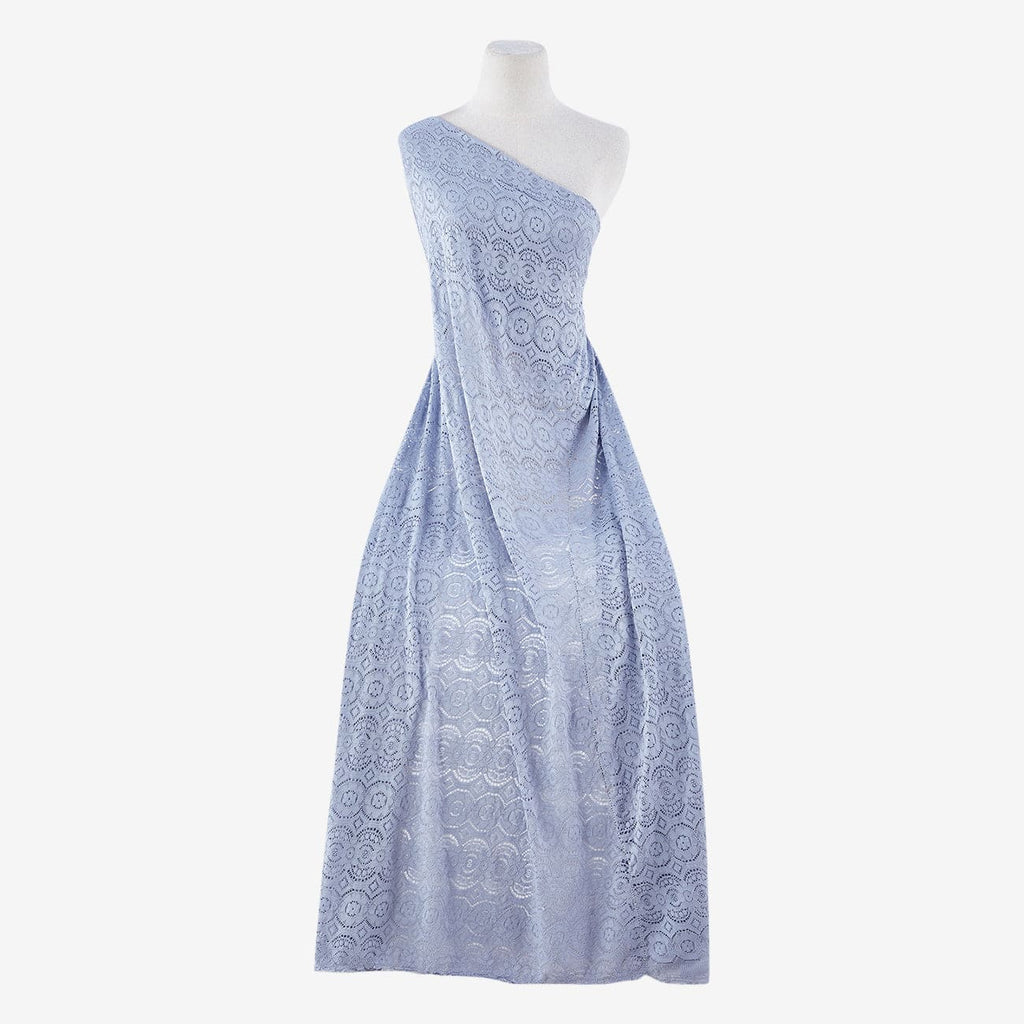 CHAMBRAY MUSE | 22591-BLUE - SMITH FLOWER LACE - Zelouf Fabrics