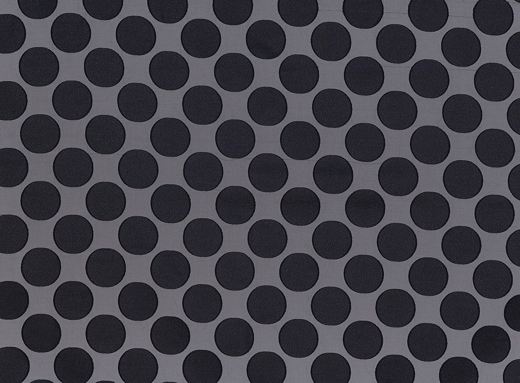 BLACK/BLACK | 22627 - SADIE METALLIC CIRCLE - Zelouf Fabrics