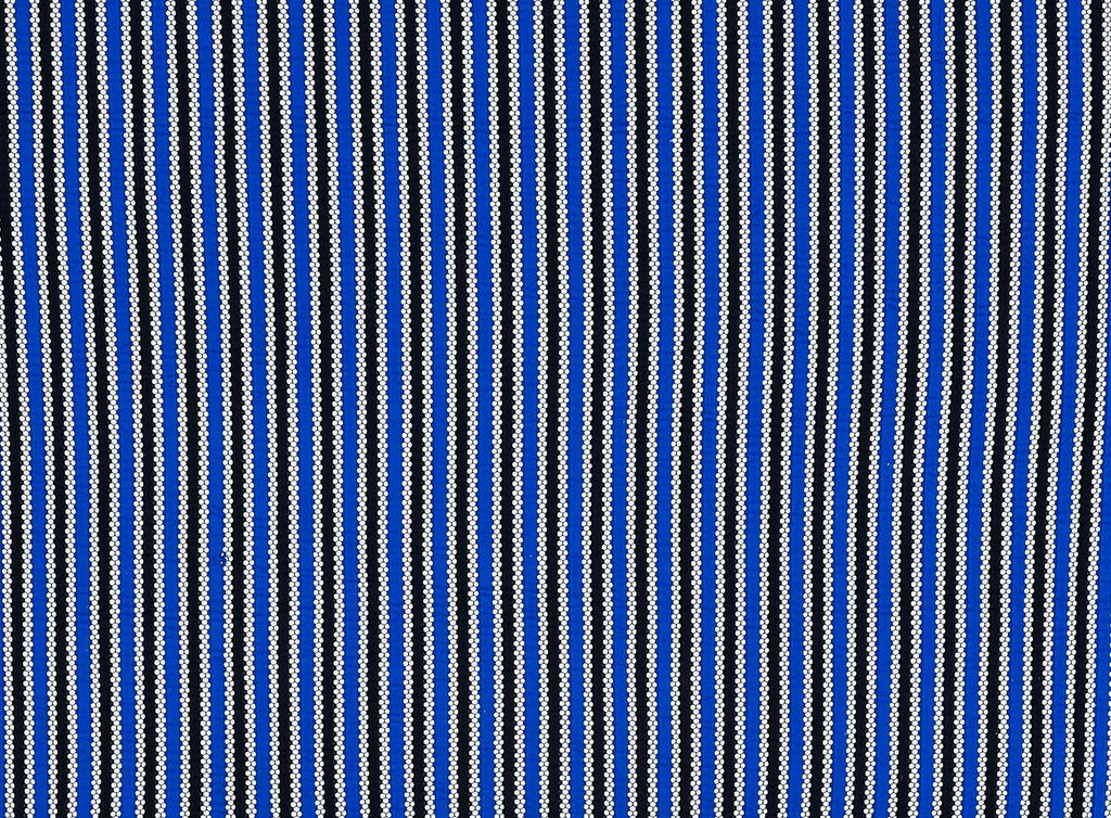 BLUE/BLACK | 22648 - FALL STRIPED KNIT MESH - Zelouf Fabrics