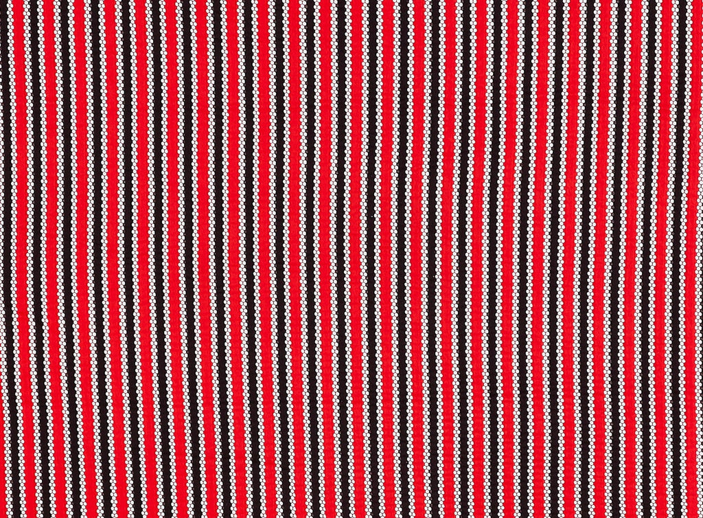 RED/BLACK | 22648 - FALL STRIPED KNIT MESH - Zelouf Fabrics