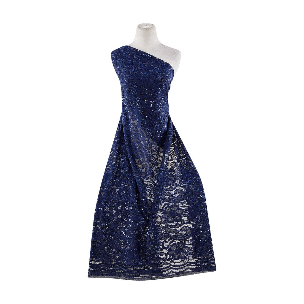 JUELS LACE W/SEQUINS  | 22714 NAVY HONOR - Zelouf Fabrics