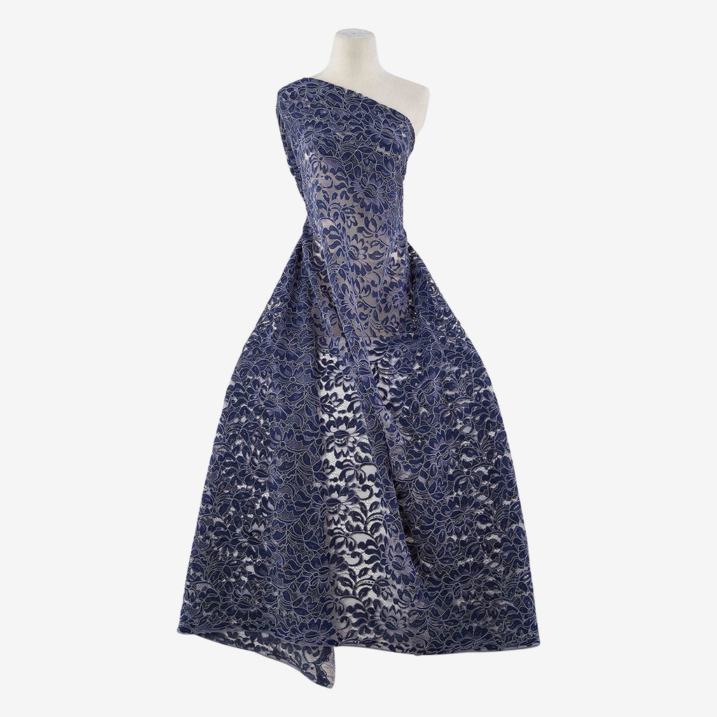 BLUE LAVENDER | 22715-BLUE - SAINT LACE [1 3/4 YRD PANEL] - Zelouf Fabrics