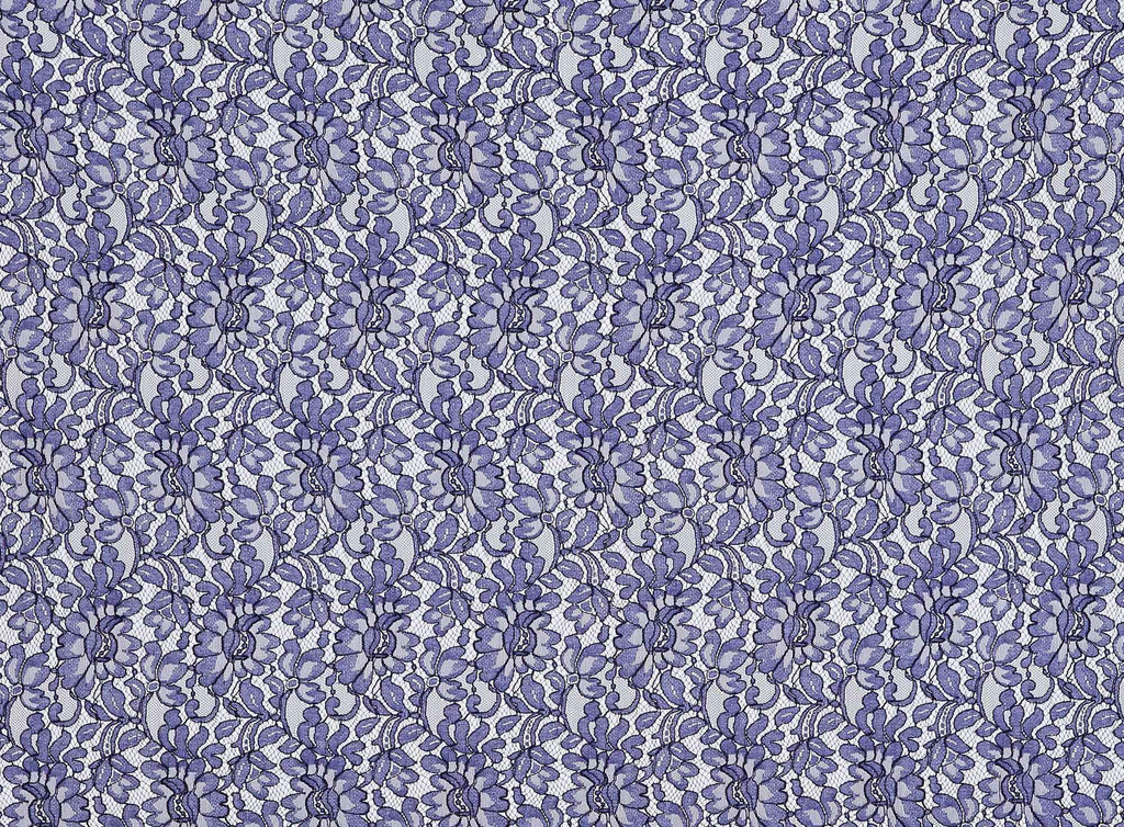 LUSCIOUS SLATE/NAVY | 22715 - SAINT LACE  [1 3/4 YRD PANEL] - Zelouf Fabrics