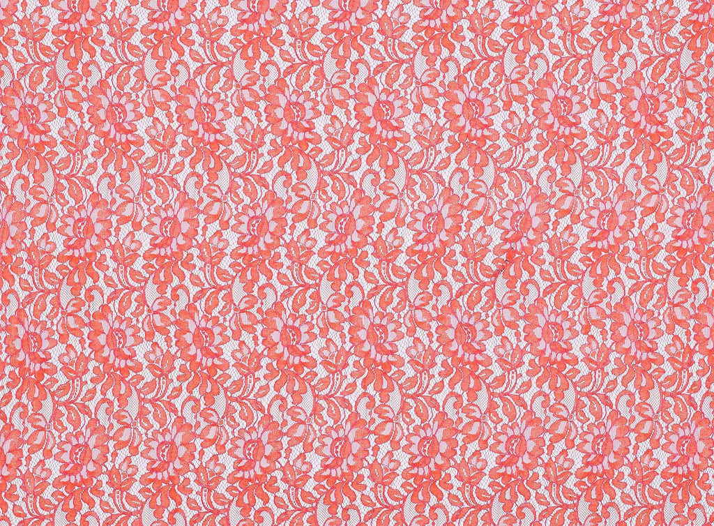 PINK/MELON | 22715 - SAINT LACE  [1 3/4 YRD PANEL] - Zelouf Fabrics