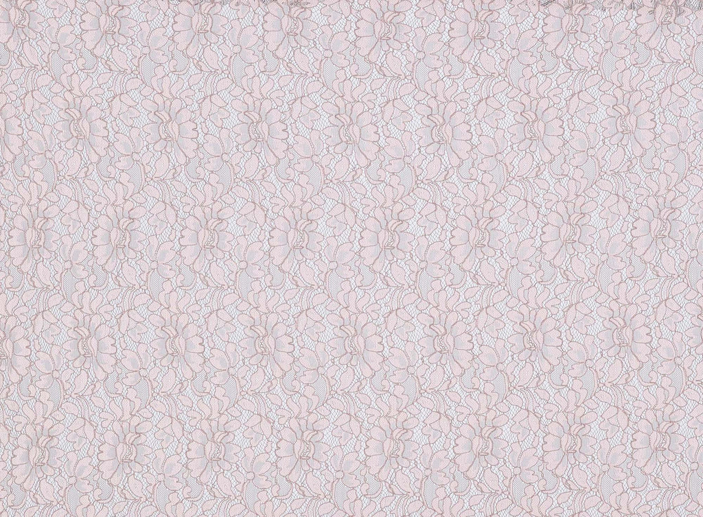 QUARTZ/MOCHA | 22715 - SAINT LACE  [1 3/4 YRD PANEL] - Zelouf Fabrics