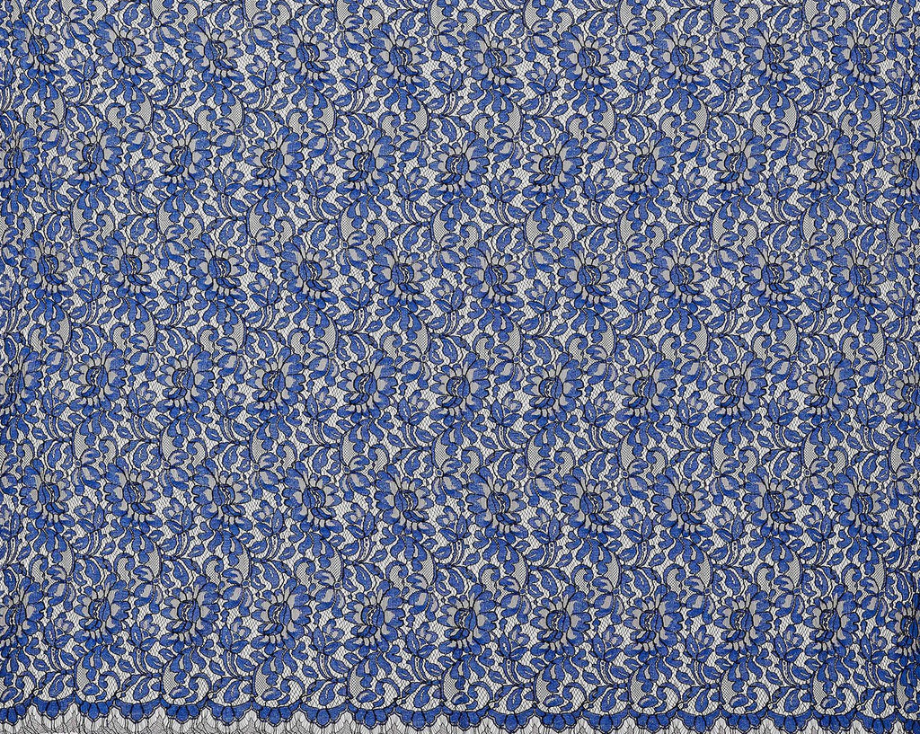 ROYAL OBSESSION/NAVY HONOR | 22715-BLUE - SAINT LACE [1 3/4 YRD PANEL] - Zelouf Fabrics