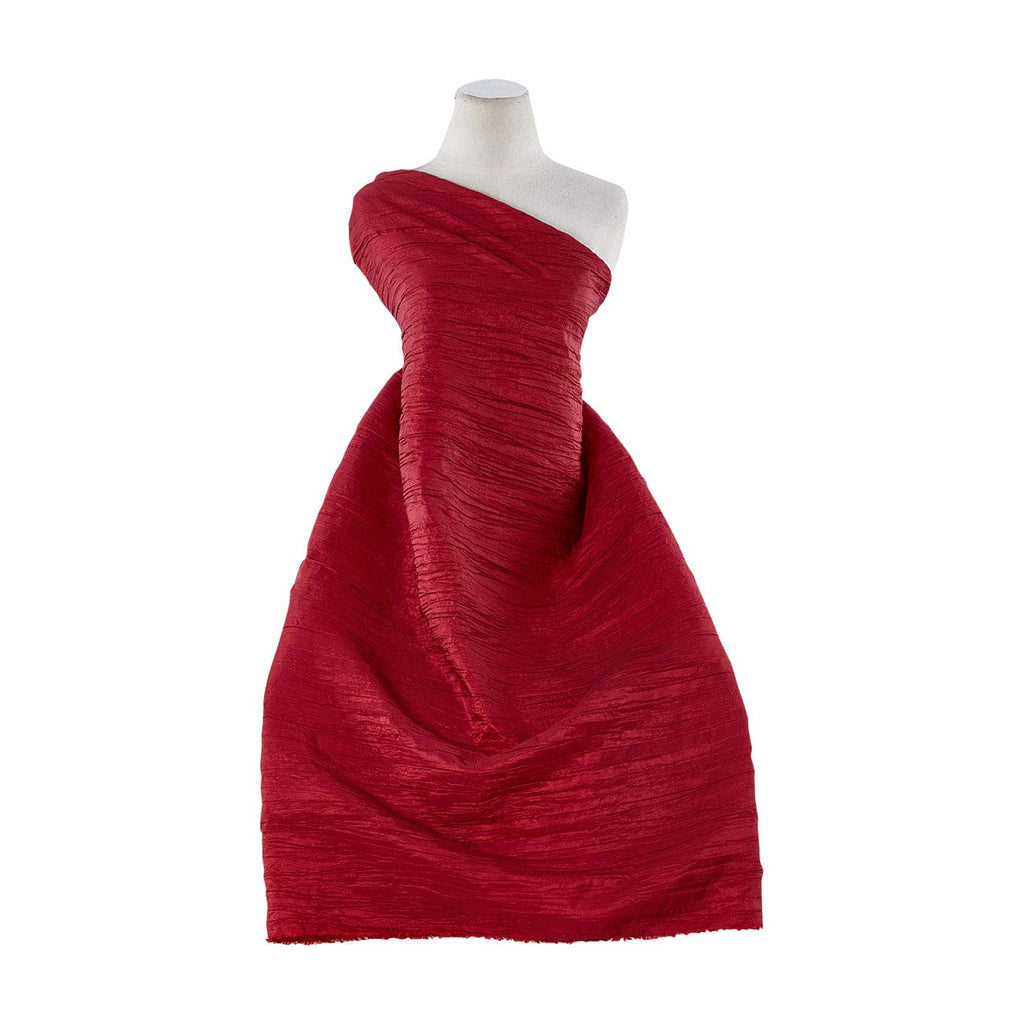 RED | 22717 - CREASED TAFFETA - Zelouf Fabrics