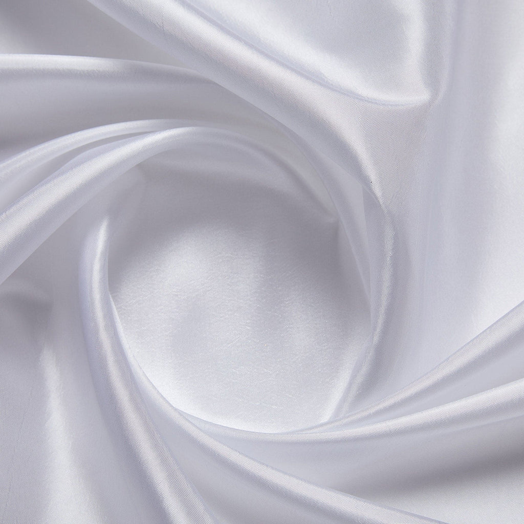 JEWEL TAFFETA | 22719 WHITE - Zelouf Fabrics