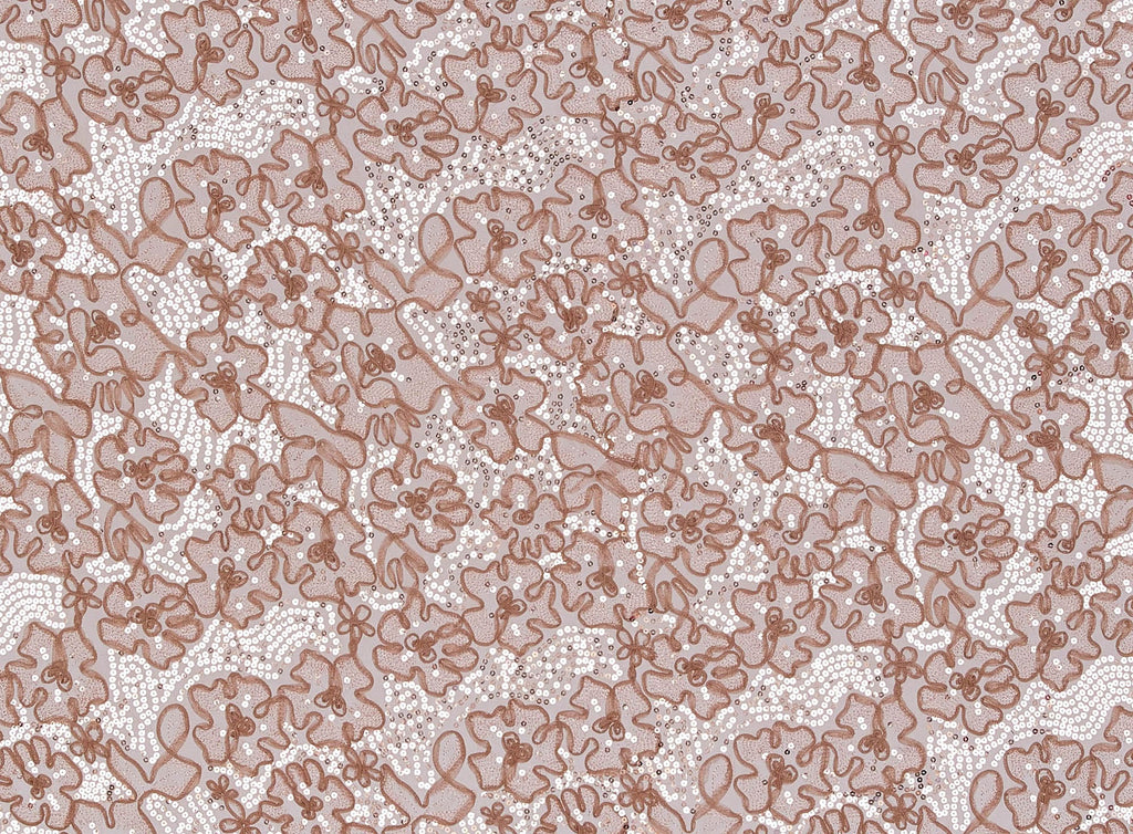 AGATE OBSESSION | 22720 - TOP NOTCH EMBROIDERY LACE W/SEQUINS - Zelouf Fabrics