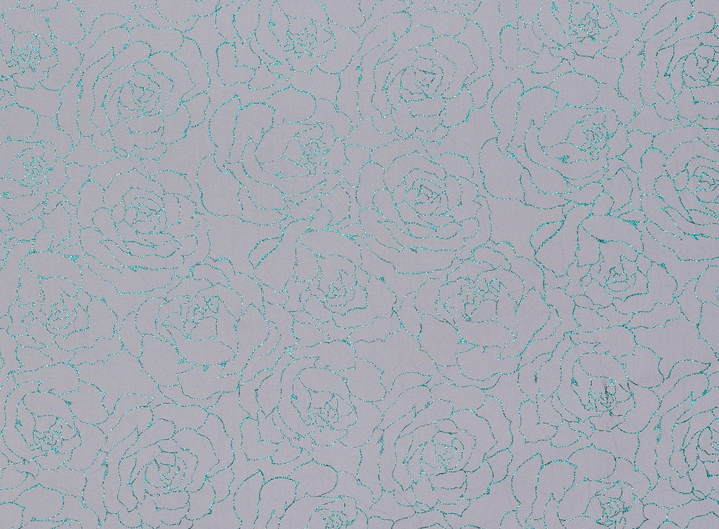 CARRINE FLORAL GLITTER ON TULLE  | 22744  - Zelouf Fabrics